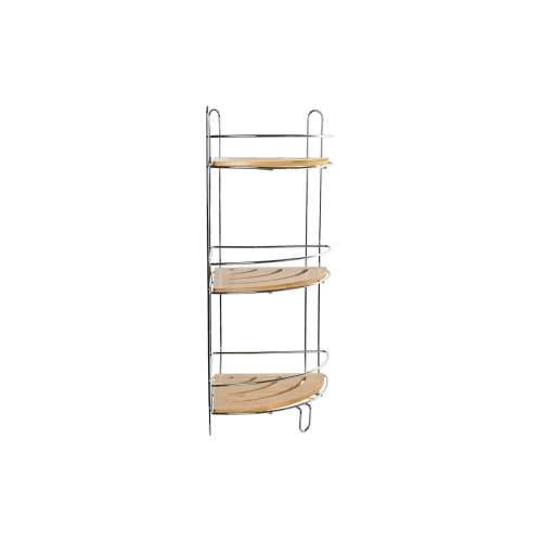 Kupaonska Polica DKD Home Decor Bambus Aluminij Metal od nehrđajućeg kroma Prirodno 19,5 x 19,5 x 47 cm Cijena