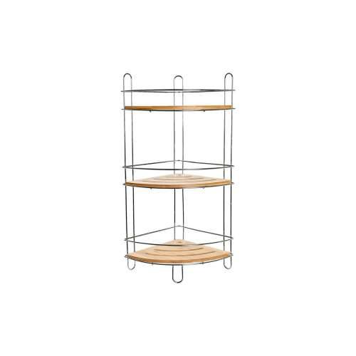 Kupaonska Polica DKD Home Decor Bambus Aluminij Metal od nehrđajućeg kroma Prirodno 19,5 x 19,5 x 47 cm Cijena