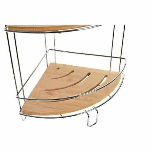 Kupaonska Polica DKD Home Decor Bambus Aluminij Metal od nehrđajućeg kroma Prirodno 19,5 x 19,5 x 47 cm Cijena