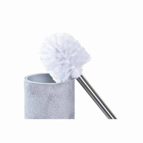 WC Četka DKD Home Decor Siva Srebrna Nehrđajući Čelik Cement Scandi 10 x 10 x 40 cm Cijena