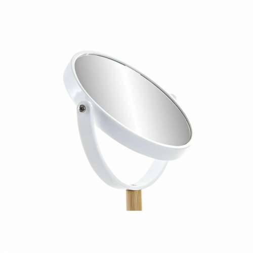 Ogledalo DKD Home Decor Bijela Prirodno Bambus Aluminij polistiren 17 x 17 x 31 cm Cijena