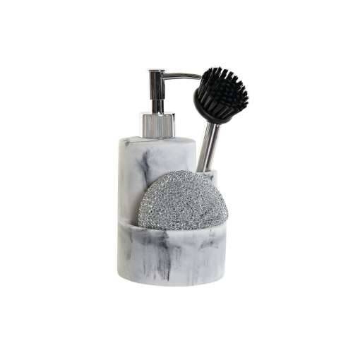 Dozator sapuna za sudoper 2 u 1 DKD Home Decor Smola Nehrđajući Čelik 12,6 x 11,4 x 18,6 cm Cijena