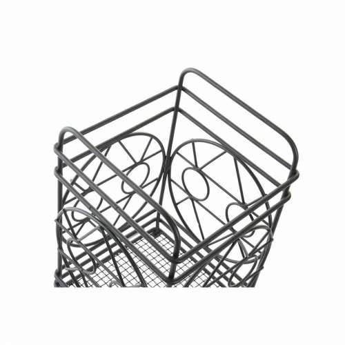 Ocjeđivač Pribora za Jelo DKD Home Decor Crna Metal geometrijski 12 x 12 x 20 cm Cijena