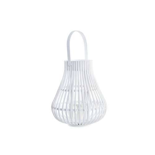 Laternas stends DKD Home Decor Bijela Pisana Metal Bambus Kristal gradski 30 x 40 cm 29 x 29 x 34 cm Cijena
