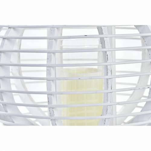 Laternas stends DKD Home Decor Kristal Bijela Bambus (35 x 35 x 29 cm) Cijena