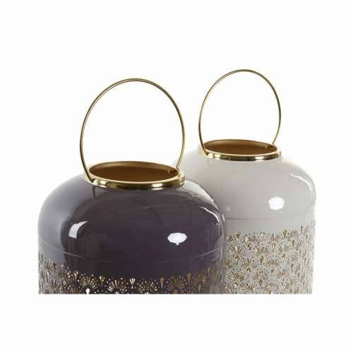 Svijećnjak DKD Home Decor Bež Aluminij 24 x 24 x 57 cm (2 kom.) Cijena