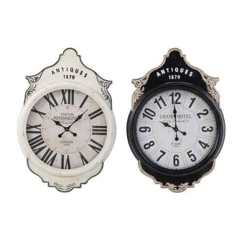Zidni sat DKD Home Decor Bijela Crna Kristal Željezo 61 x 6 x 89 cm (2 kom.) Cijena