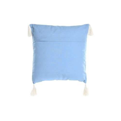 Jastuk DKD Home Decor Plava Bijela 40 x 15 x 40 cm Cijena
