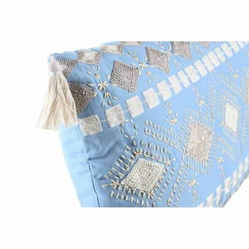 Jastuk DKD Home Decor 60 x 15 x 35 cm Plava Bijela Cijena