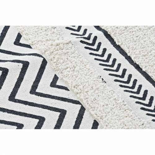 Tepih DKD Home Decor Crna Zig-zag Bijela (120 x 180 x 0,7 cm) Cijena
