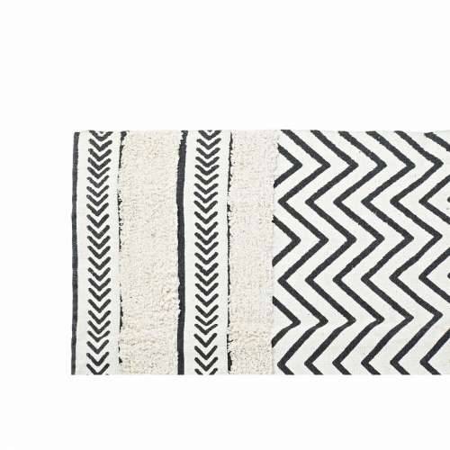 Tepih DKD Home Decor Crna Zig-zag Bijela (160 x 226 x 0,7 cm) Cijena
