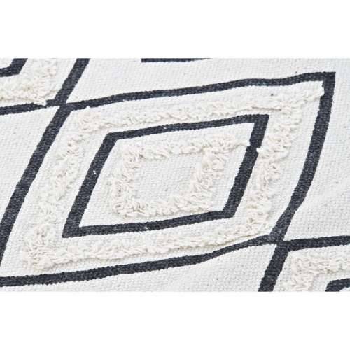 Tepih DKD Home Decor Crna Bijela (120 x 190 x 0,7 cm) Cijena