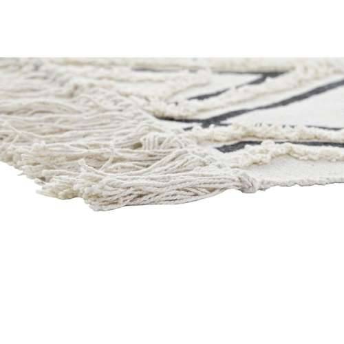 Tepih DKD Home Decor Crna Bijela (120 x 190 x 0,7 cm) Cijena