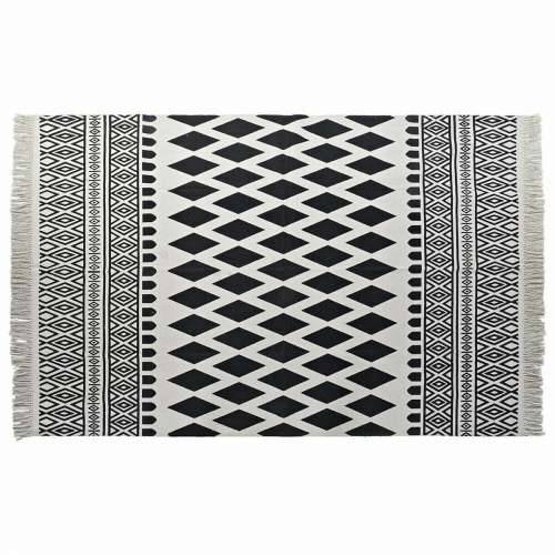 Tepih DKD Home Decor Crna Bijela (160 x 250 x 0,7 cm) Cijena