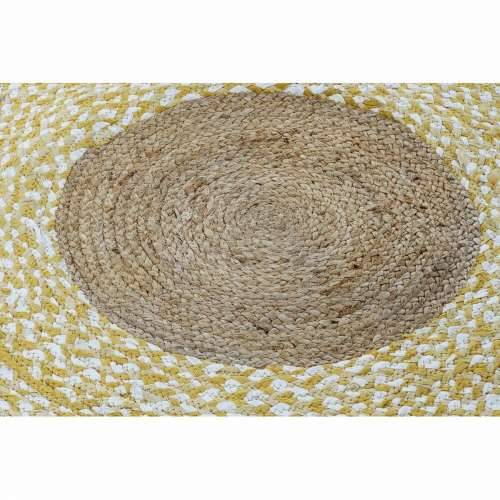 Tepih DKD Home Decor Smeđa Bijela Rumena (200 x 200 x 1 cm) Cijena