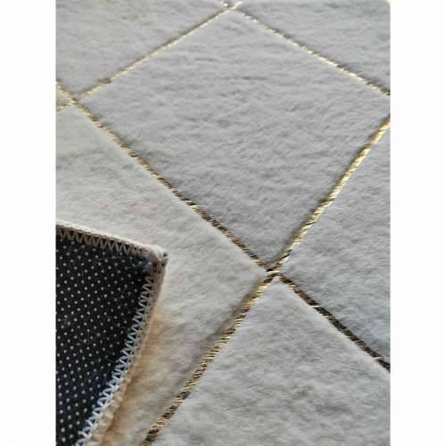 Tepih DKD Home Decor Bijela rombi moderan (60 x 240 x 2,2 cm) Cijena