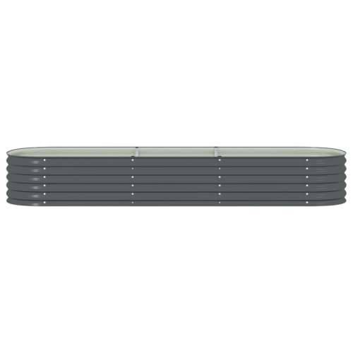 Vrtna sadilica od pocinčanog čelika 320 x 80 x 44 cm siva - Siva 320 x 80 x 44 cm 1 Cijena