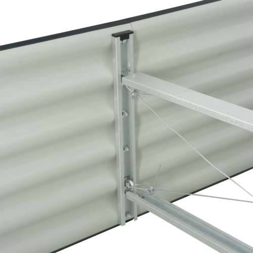 Vrtna sadilica od pocinčanog čelika 320 x 80 x 44 cm siva - Siva 320 x 80 x 44 cm 1 Cijena