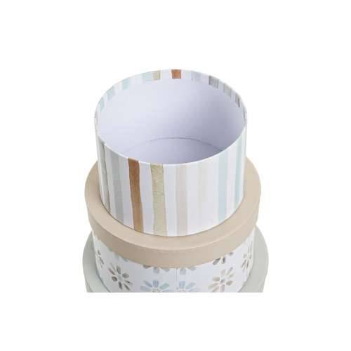 Set Složivih Kutija za Pospremanje DKD Home Decor Pisana Karton 37,5 x 37,5 x 18 cm Cijena