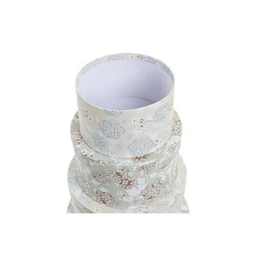 Set Složivih Kutija za Pospremanje DKD Home Decor Bež Zelena Karton (37,5 x 37,5 x 18 cm) Cijena