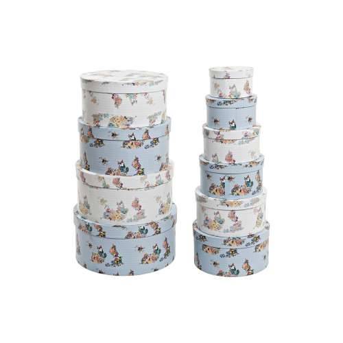 Set Složivih Kutija za Pospremanje DKD Home Decor Karton gradski 37,5 x 37,5 x 18 cm Cijena