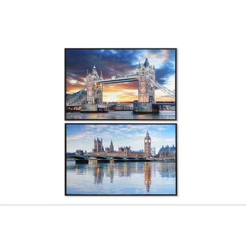 Platno DKD Home Decor 90 x 2,5 x 60 cm 90 x 2.5 x 60 cm London Loft (2 kom.) Cijena