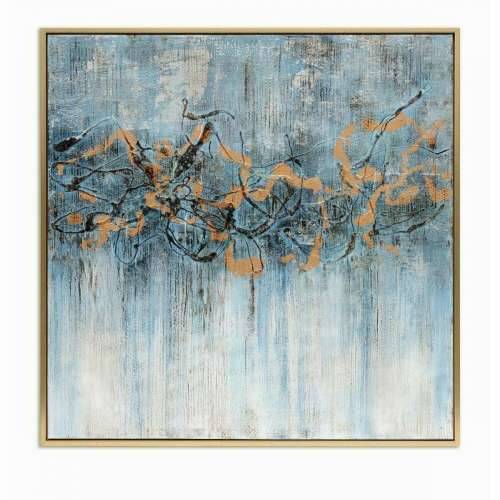 Slika DKD Home Decor 131 x 3,8 x 131 cm Apstraktno moderan Cijena