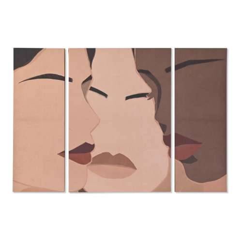 Set od tri slike DKD Home Decor Skandinavski žene 140 x 3,8 x 100 cm Cijena