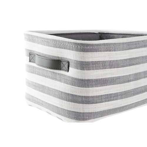 Set košara DKD Home Decor Siva Crte Pamuk (42 x 32 x 25 cm) (3 Dijelovi) Cijena