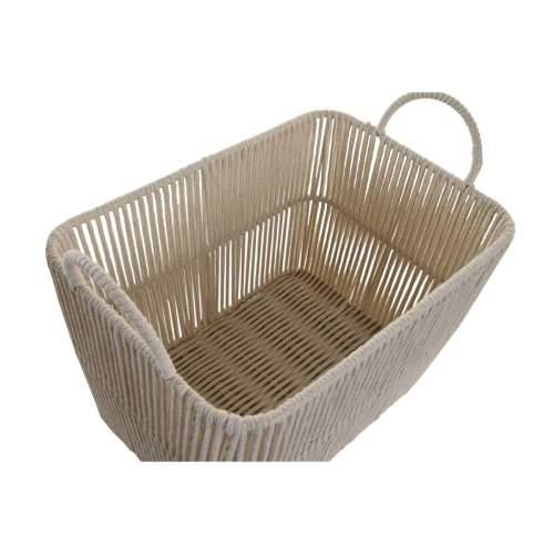 Set košara DKD Home Decor Bež Metal 39 x 29 x 31 cm 3 Dijelovi Cijena