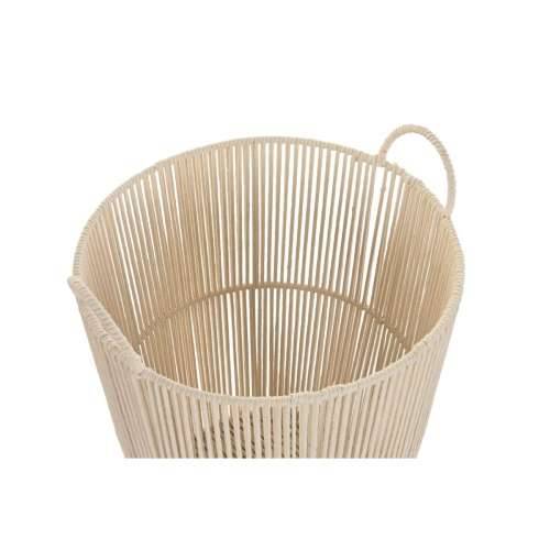 Set košara DKD Home Decor Bež Metal 42 x 42 x 51 cm 3 Dijelovi Cijena