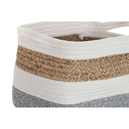 Set košara DKD Home Decor Bijela Prirodno vlakno 36 x 27 x 27 cm 3 Dijelovi Cijena