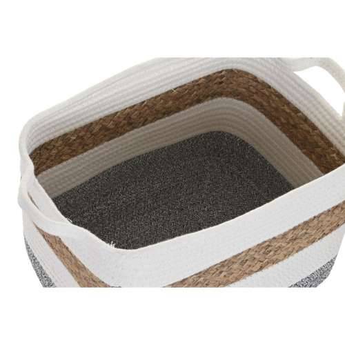 Set košara DKD Home Decor Bijela Prirodno vlakno 36 x 27 x 27 cm 3 Dijelovi Cijena