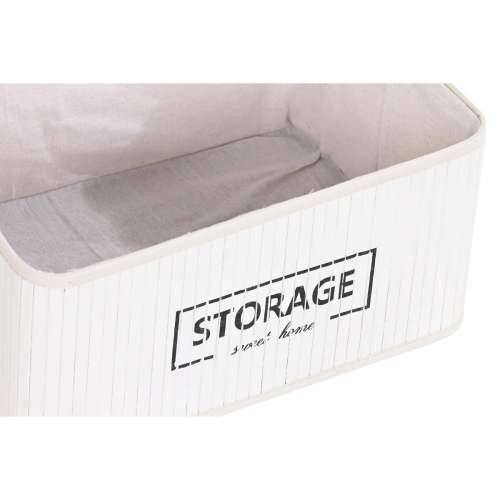 Set Košara DKD Home Decor Bijela Bambus 40 x 30 x 46 cm (5 Dijelovi) Cijena
