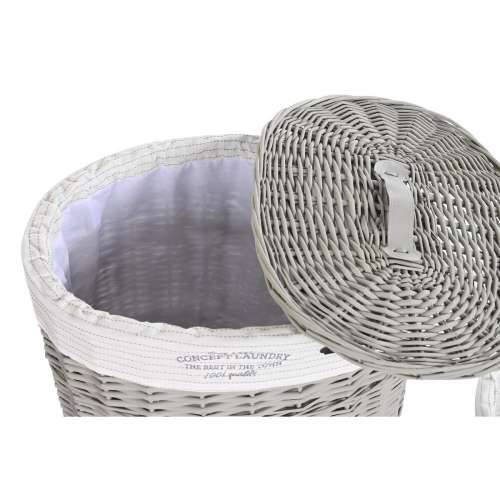 Set Košara DKD Home Decor Bijela Siva ispleten od pruća 51 x 37 x 56 cm 52 x 38 x 57 cm (5 Dijelovi) Cijena
