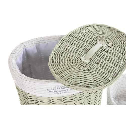 Set Košara DKD Home Decor Zelena ispleten od pruća 51 x 37 x 56 cm (5 Dijelovi) Cijena