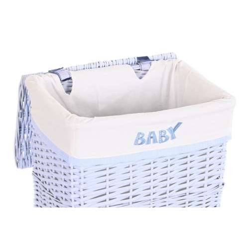 Set Košara DKD Home Decor Plava Nebeški ispleten od pruća Children’s 44 x 34 x 56 cm (5 Dijelovi) Cijena