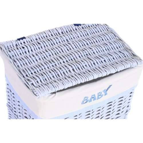 Set Košara DKD Home Decor Plava Nebeški ispleten od pruća Children’s 44 x 34 x 56 cm (5 Dijelovi) Cijena