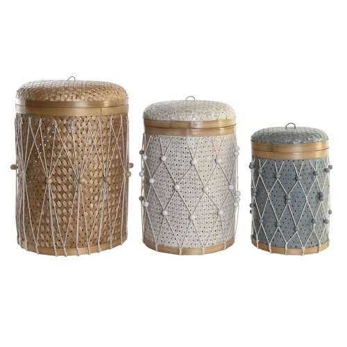 Set košara DKD Home Decor Pisana Bambus Boho 46 x 46 x 58 cm Cijena