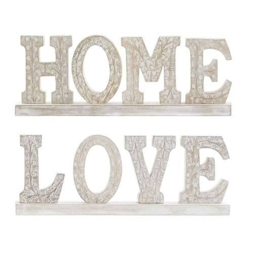 Ukrasna figura DKD Home Decor Bijela Decapé 40,5 x 5 x 15 cm (2 kom.) Cijena