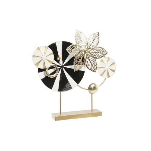 Ukrasna figura DKD Home Decor Crna zlatan Metal moderan (62 x 9 x 61,6 cm) Cijena