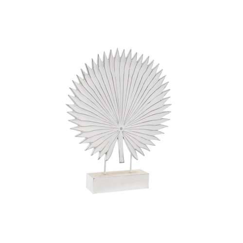 Ukrasna figura DKD Home Decor 36 x 7 x 46 cm Bijela Tropsko Biljni list Cijena