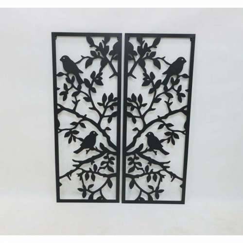 Zidni Ukras DKD Home Decor (2 Dijelovi) Metal ptice Shabby Chic (35 x 1,3 x 91 cm) Cijena