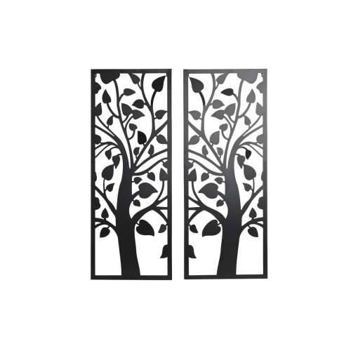 Zidni Ukras DKD Home Decor (2 Dijelovi) drvo Metal Shabby Chic (35 x 1,3 x 91 cm) Cijena
