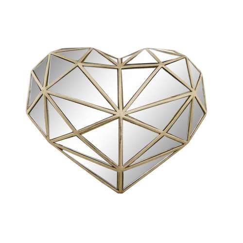 Ukrasna figura DKD Home Decor 26 x 5 x 21 cm Srce zlatan Cijena