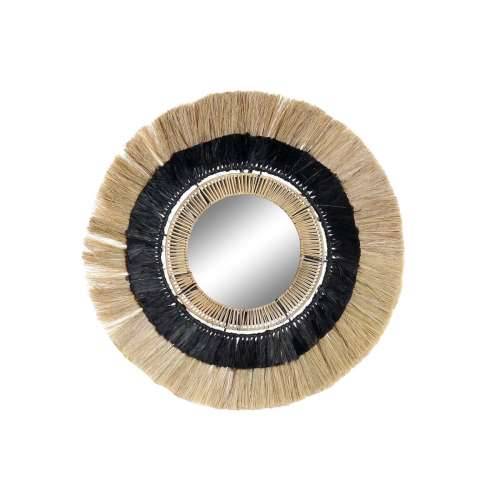 Zidno ogledalo DKD Home Decor Crna Prirodno Kolonijalni 55 x 7 x 55 cm Cijena