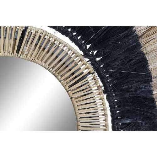 Zidno ogledalo DKD Home Decor Crna Prirodno Kolonijalni 55 x 7 x 55 cm Cijena