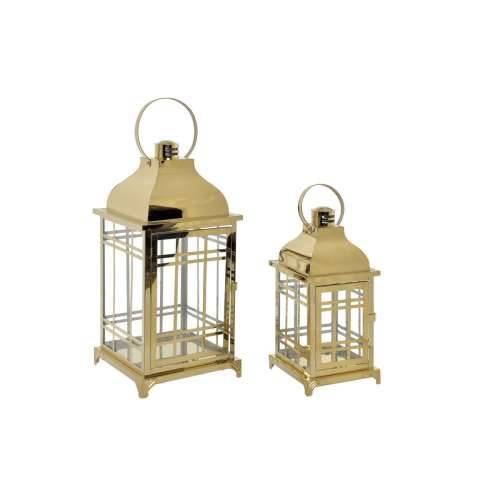 Lanterne DKD Home Decor Kristal zlatan Metal (22 x 22 x 57 cm) (22 x 22 x 49 cm) Cijena
