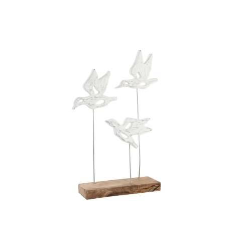 Ukrasna figura DKD Home Decor Smeđa Bijela Željezo Drvo Manga ptice (32 x 10 x 51 cm) Cijena