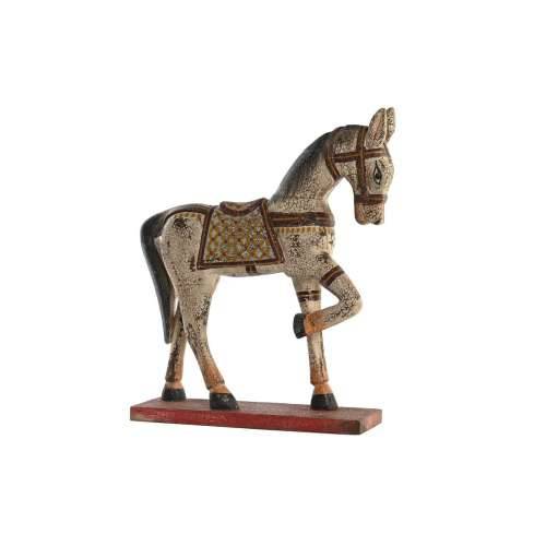 Ukrasna figura DKD Home Decor Konj Željezo Drvo Manga (35 x 10 x 42 cm) Cijena